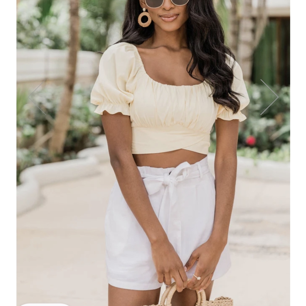 NWOT Yellow top
